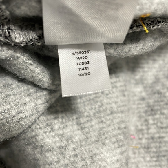Lou & Grey For Loft Gray Embroidered Pullover Sweatshirt Size Small - Picture 7 of 7